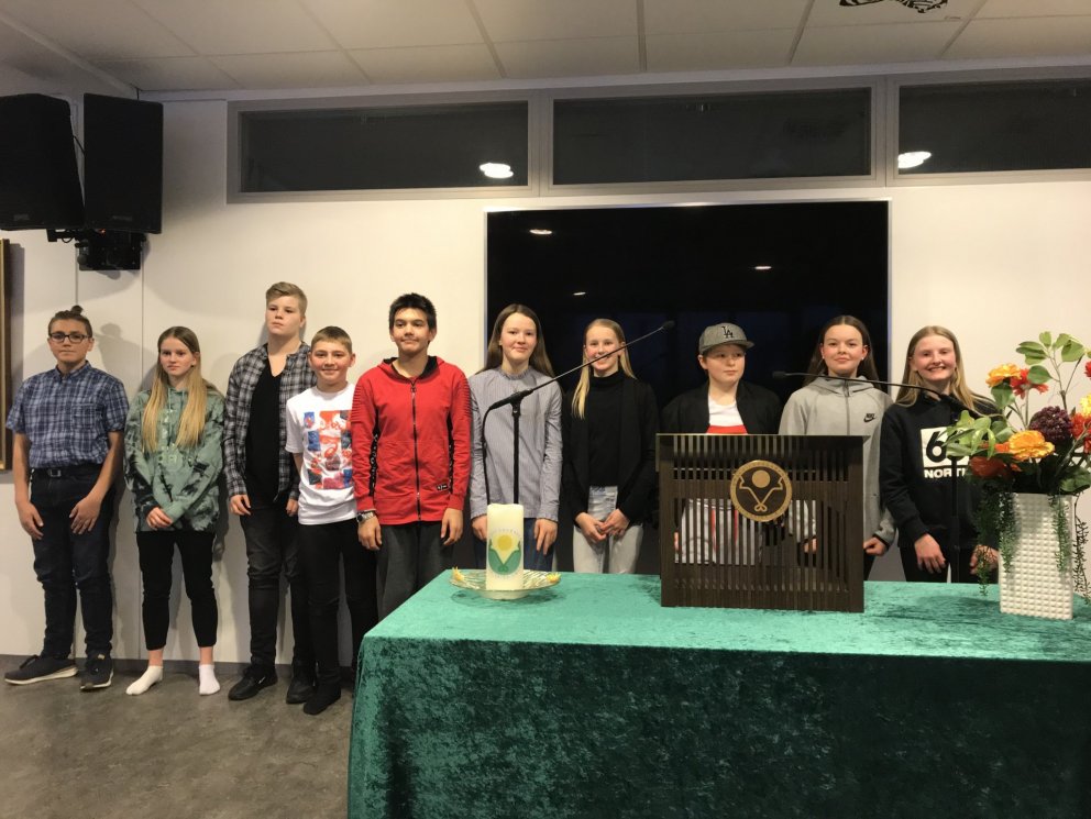 Nemendur sem valdir voru í lokakeppnina.