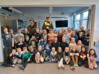 Lögreglan með fræðslu á yngsta stigi