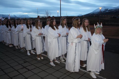 Lúsíur á ferð fyrir nokkrum árum.