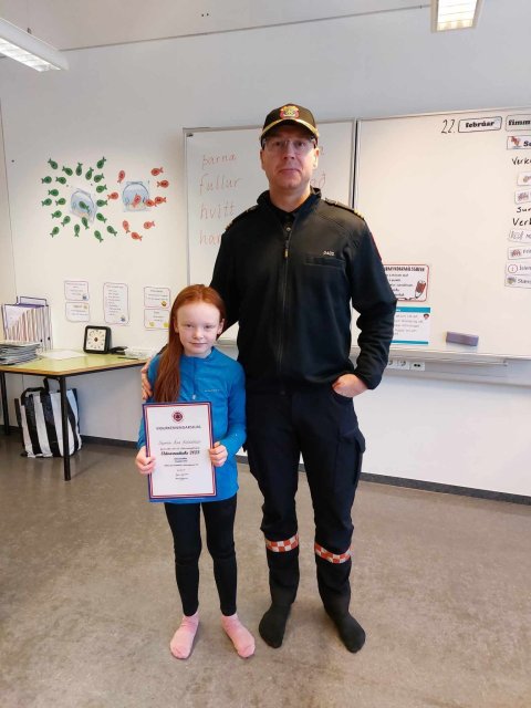 Sigrún Ása með allt rétt í eldvarnargetrauninni