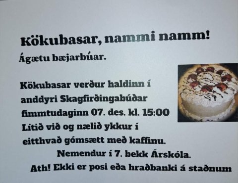 Kökubasar 7. bekkjar