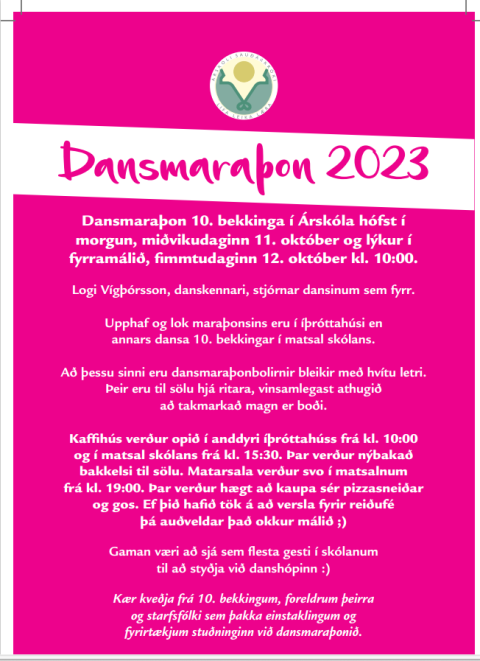 Dansmaraþon hafið